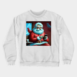 Thoroughly Modern Santa Crewneck Sweatshirt